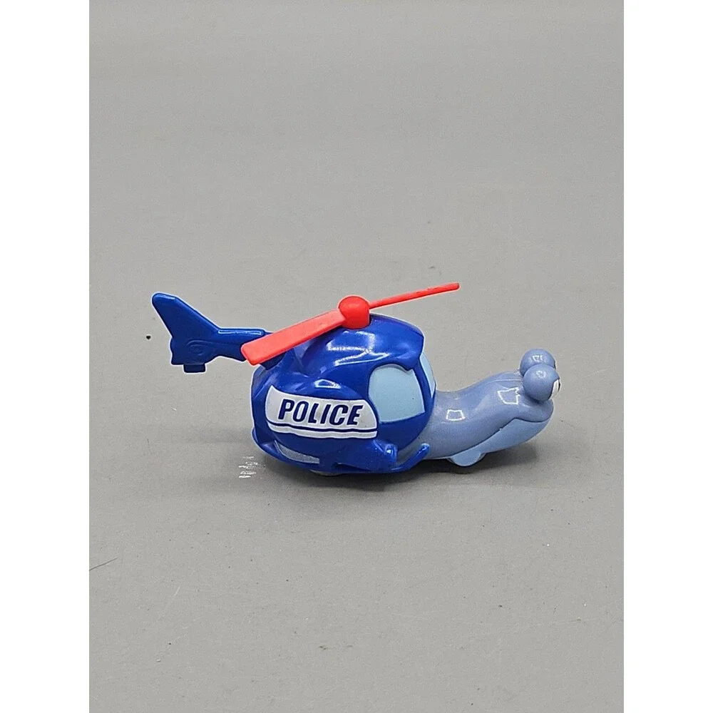 Dreamworks Turbo Snail Police Helicopter Roller Racer Car Toy Racing Team MATTEL